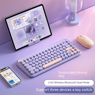 Three-mode Wireless Bluetooth Keyboard And Mouse Set